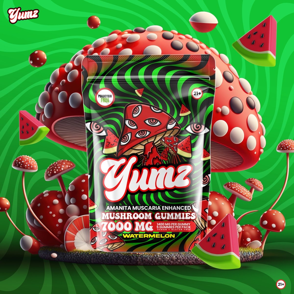 YUMZ - Watermelon ( Magic Nootropic Gummies )