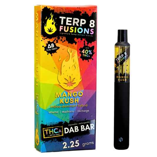 2.25-Gram Mango Kush THCA + D8 Live Resin Disposable Dab Bar