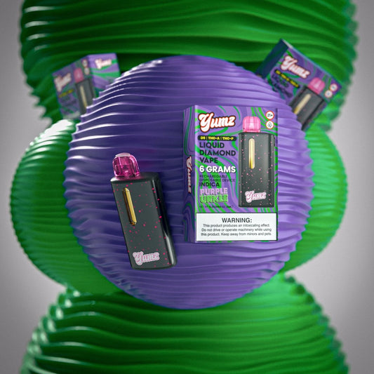 Yumz - Purple Urkle - Indica - THC Disposable Vape ( 6 Grams )