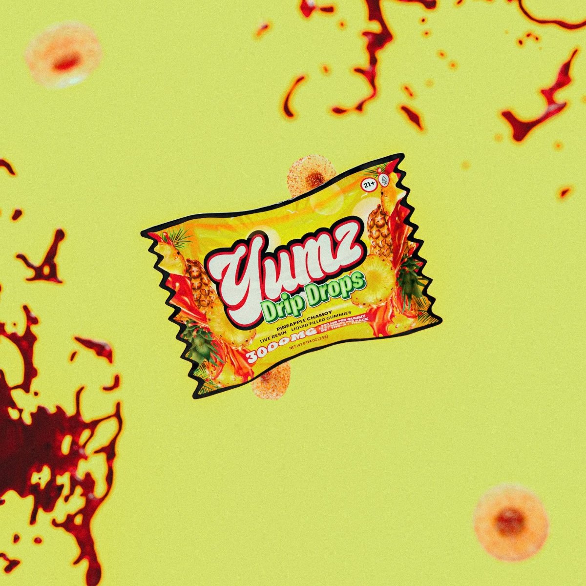 YUMZ DRIP DROPS ( LIQUID FILLED THC GUMMIES ) 3000mg