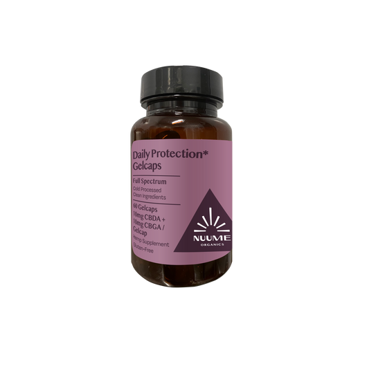 CBGA+CBDA Daily Protection* Gelcaps - 60 count bottle