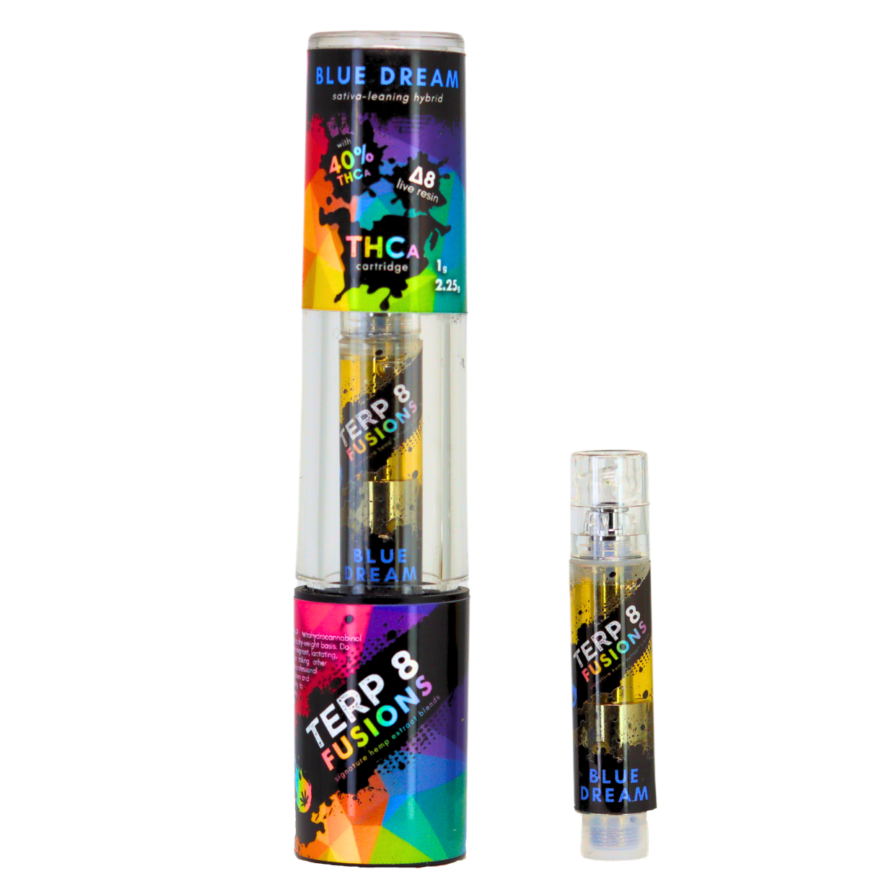 1-Gram Blue Dream THCA + D8 Live Resin Cartridge