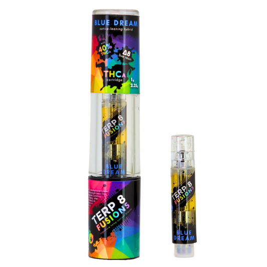 1-Gram Blue Dream THCA + D8 Live Resin Cartridge