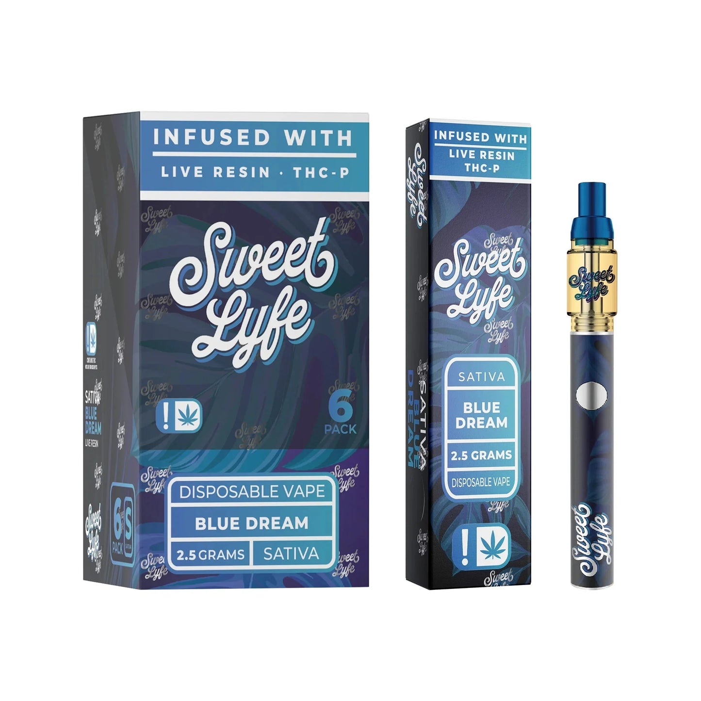 Disposable Vape Pen Live Resin Delta 8 + THCP - Blue Dream - Sativa